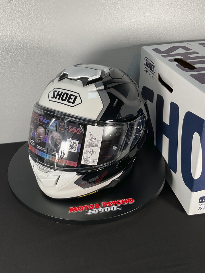 Shoei GT-Air 3 Realm Helmet - TC-5 White/Black/Silver - Size M - USED / OPEN BOX