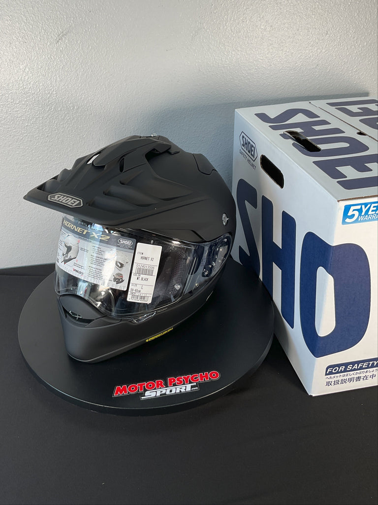 Shoei Hornet X2 Adventure Helmet - Matte Black - Size L - USED