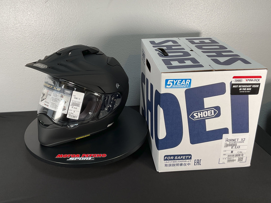 Shoei Hornet X2 Adventure Helmet - Matte Black- Size M - USED / OPEN BOX