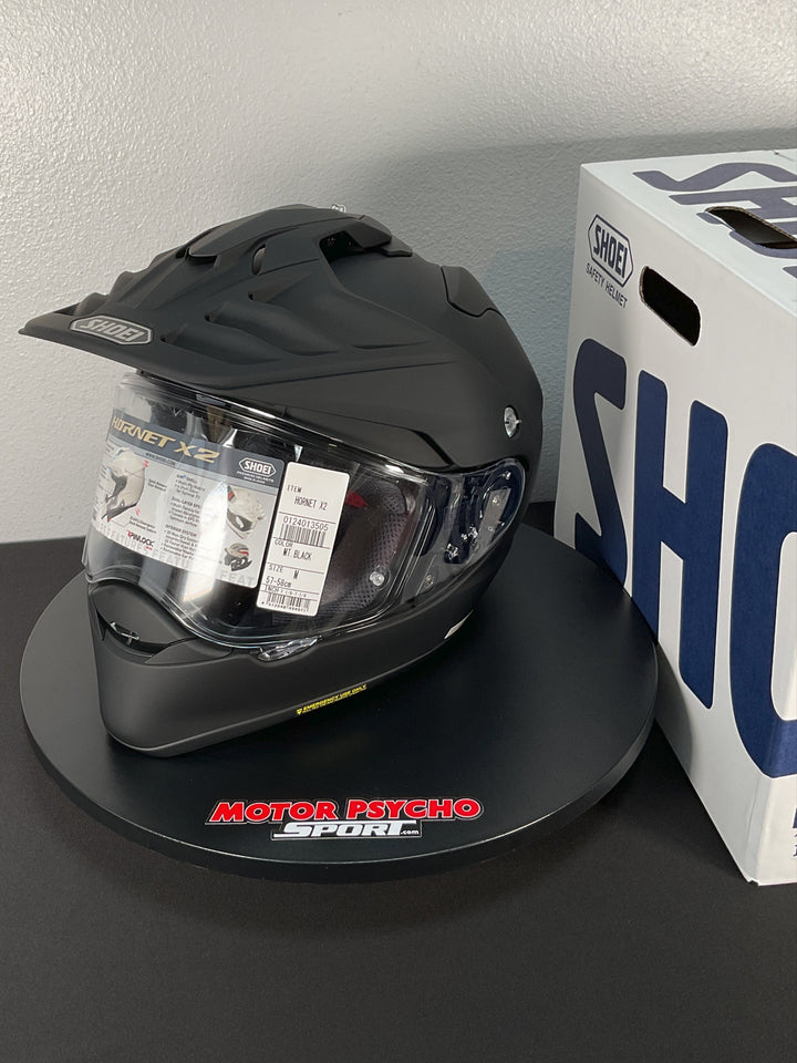 Shoei Hornet X2 Adventure Helmet - Matte Black- Size M - USED / OPEN BOX