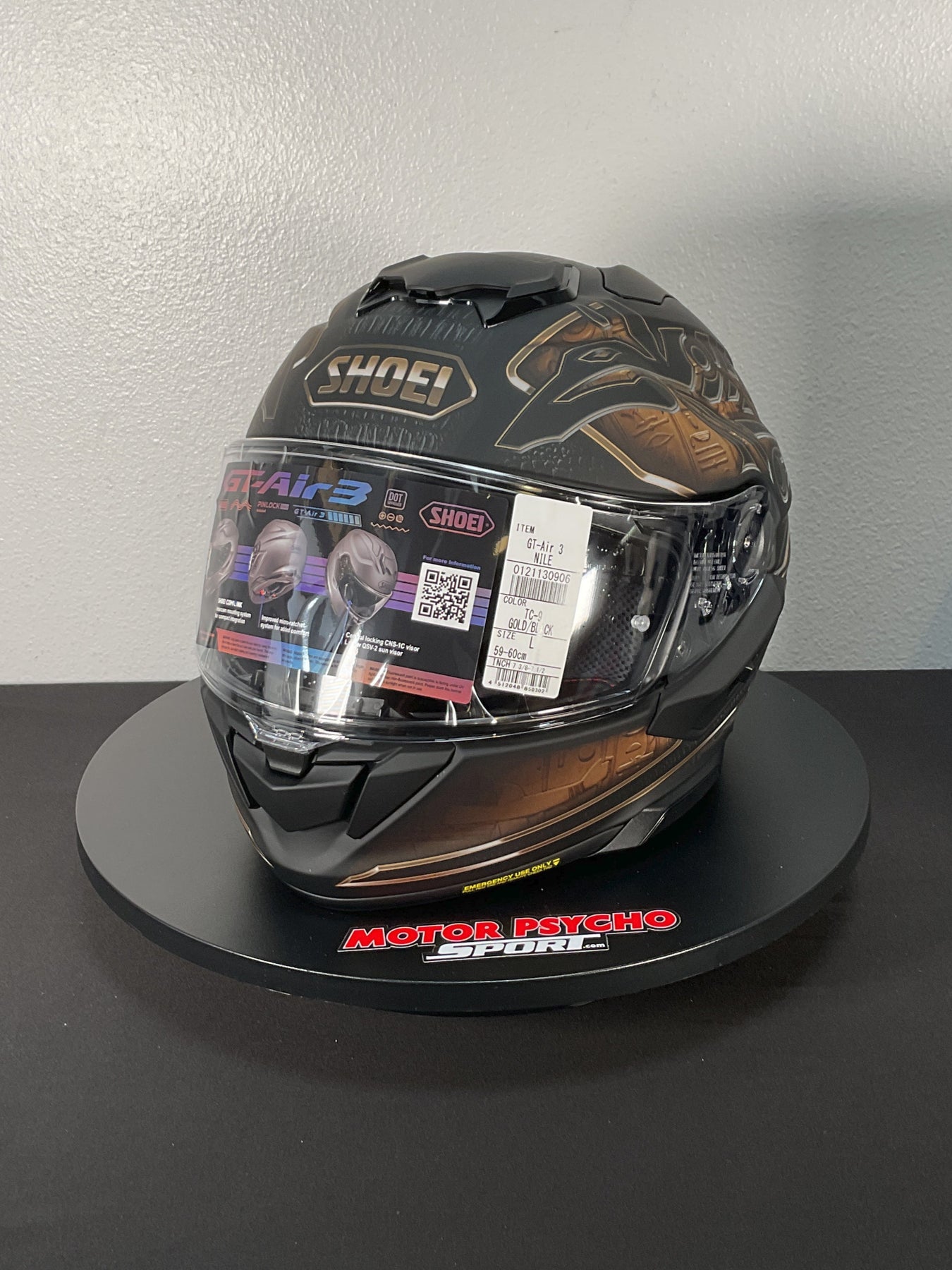 shoei gt air 2 conjure Shoei GT-Air 3 Nile Helmet - TC-9 Black/Copper - Size L