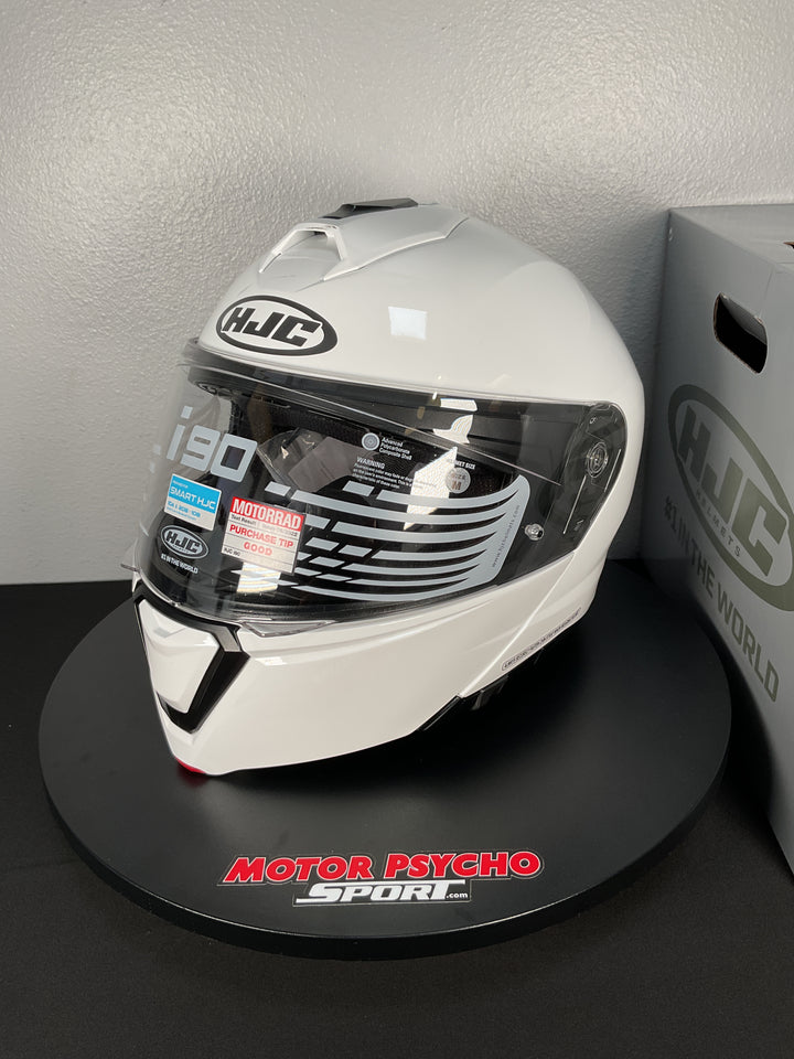 HJC i90 Modular Helmet - Gloss White - Size Medium - OPEN BOX