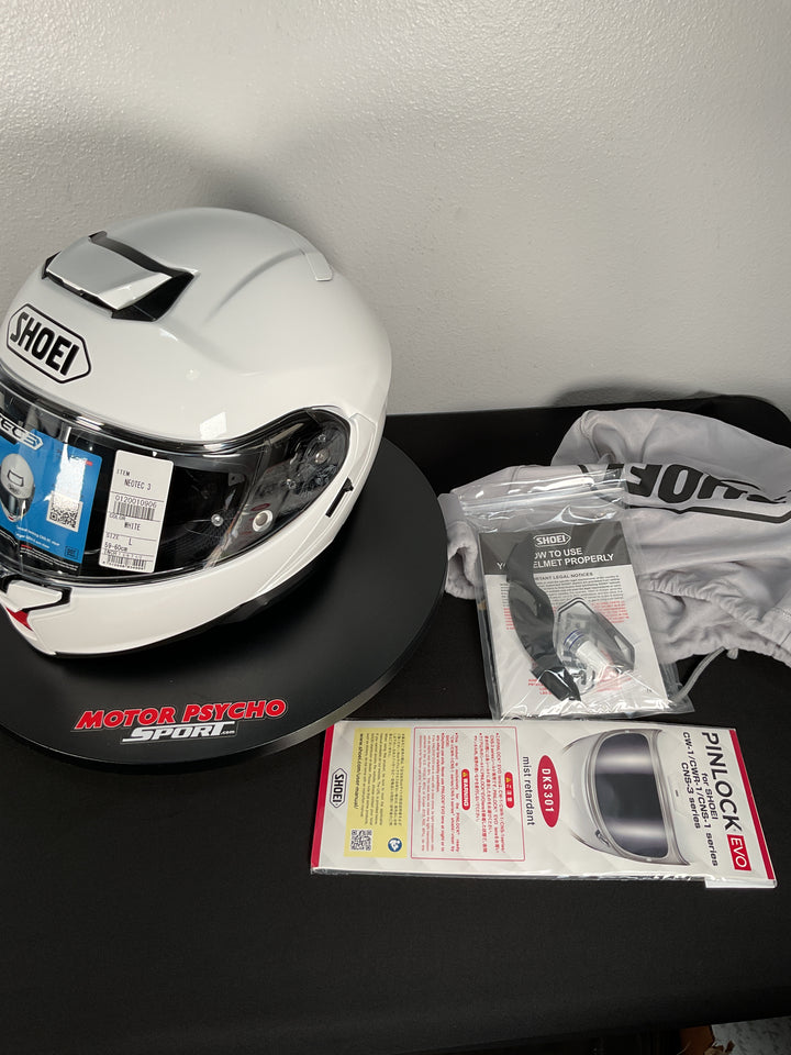 Shoei Neotec 3 Modular Helmet - Gloss White - Size Large - USED / MISSING BOX