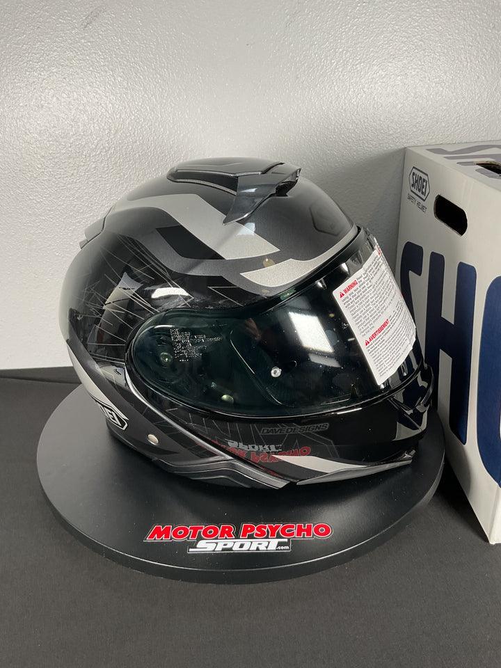 Shoei Neotec II MM93 Collection 2-Way Modular Helmet - TC-5 Black/Gray/Silver - Size Medium - USED GOOD
