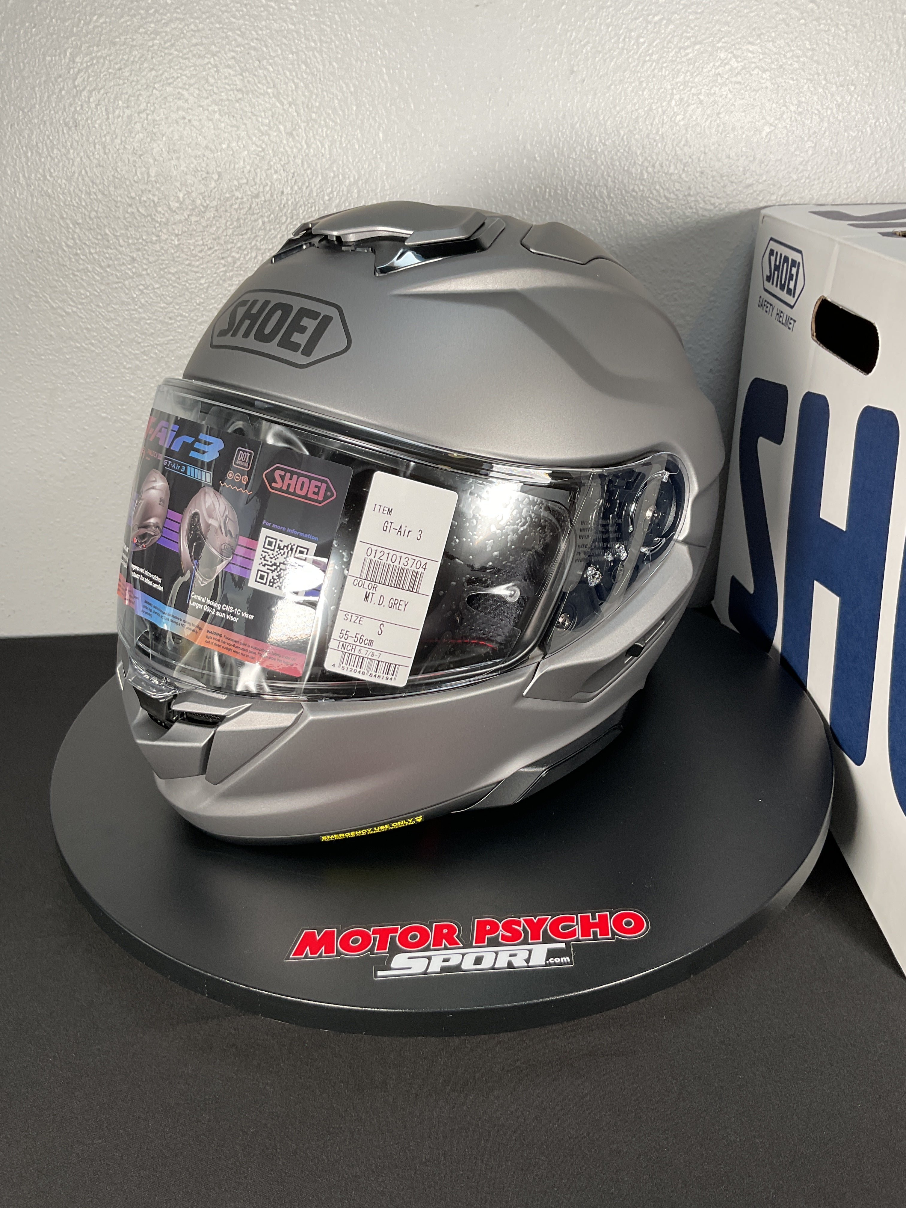 Shoei GT-Air 3 Helmet - Matte Deep Grey - Size Small - USED / OPEN