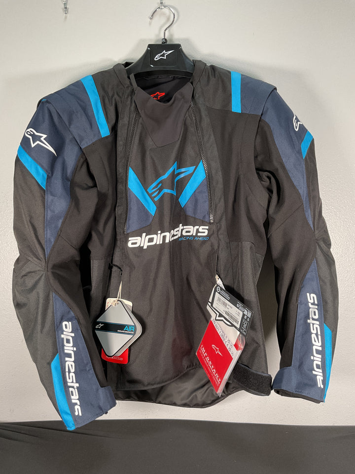 Alpinestars T-Stunt Air Jacket - Blk/Drk Bl/Br Bl - Size 2XL- Used Like New