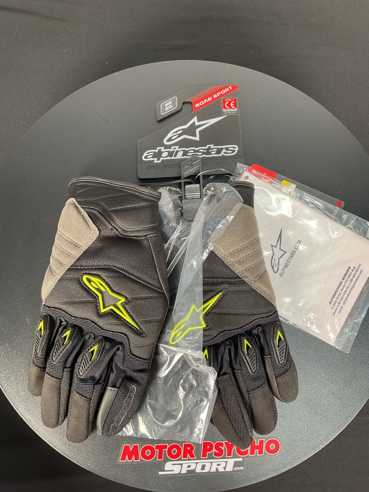 Alpinestars Shore Gloves - Black/Yellow/ Fluo - Size 2XL - Used Like New