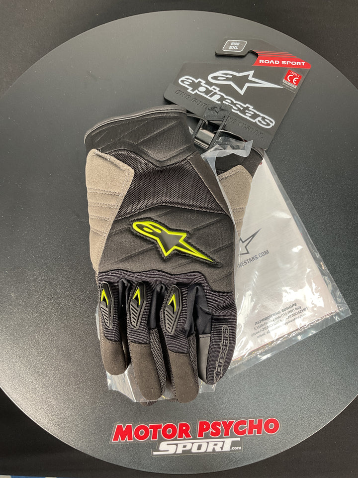 Alpinestars Shore Gloves - Black/Yellow/ Fluo - Size 2XL - Used Like New