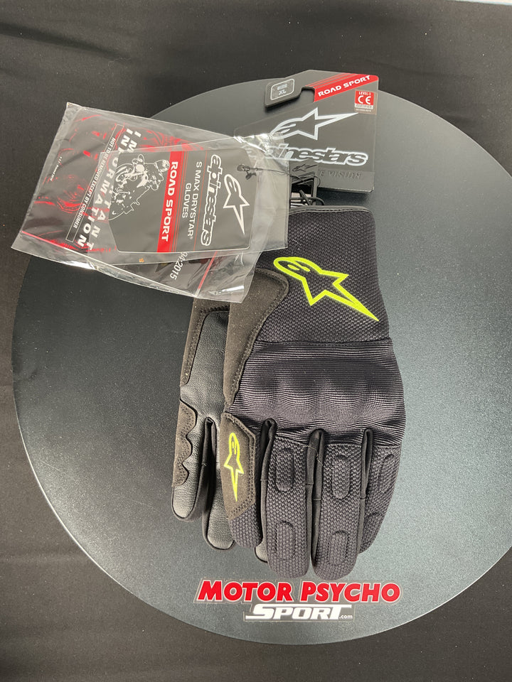 Alpinestars S Max Drystar Gloves - Black - Size XL - Used Like New