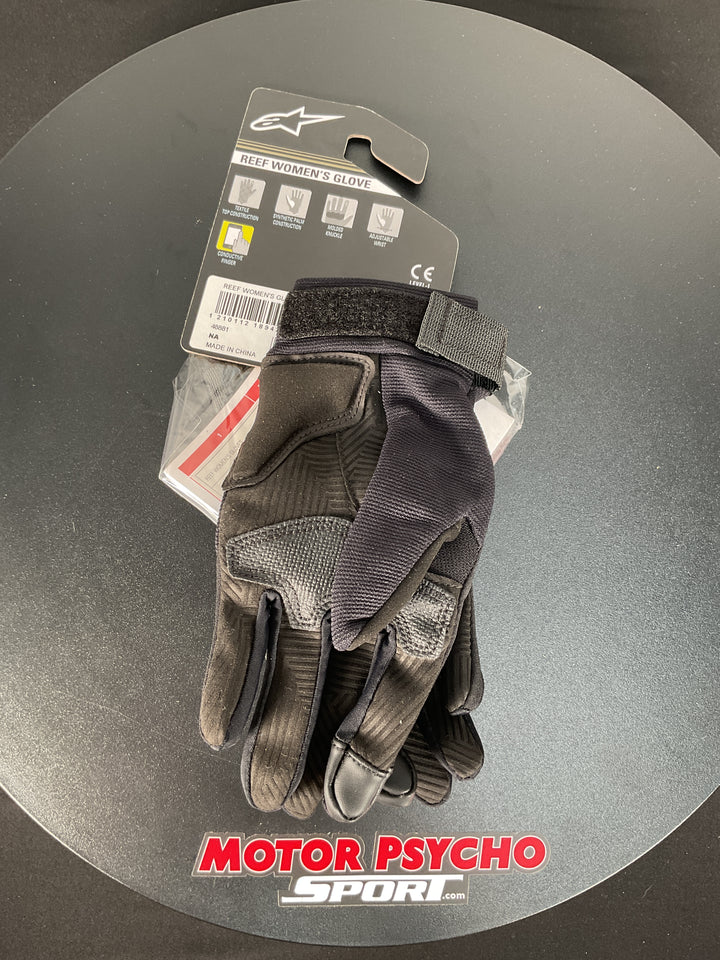 Alpinestars Women's Reef Gloves - Black Reflective - Size Small - Used Like New