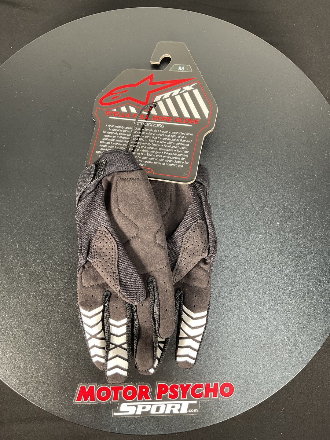 Alpinestars Stella Full Bore Gloves - Black - Size Medium - Used Like New