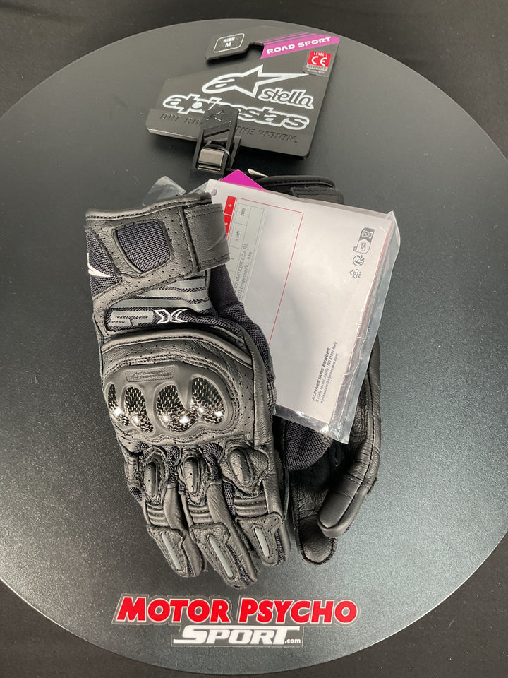 Alpinestars Stella Sp X Air Carbon V2 Gloves - Black Anthracite - Size Medium - Used Like New