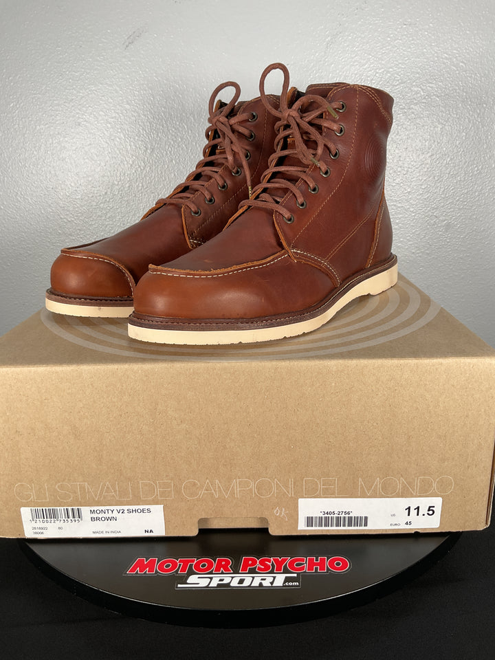 Alpinestars Oscar Monty V2 Shoes - Brown - Size 11.5 - Used Like New