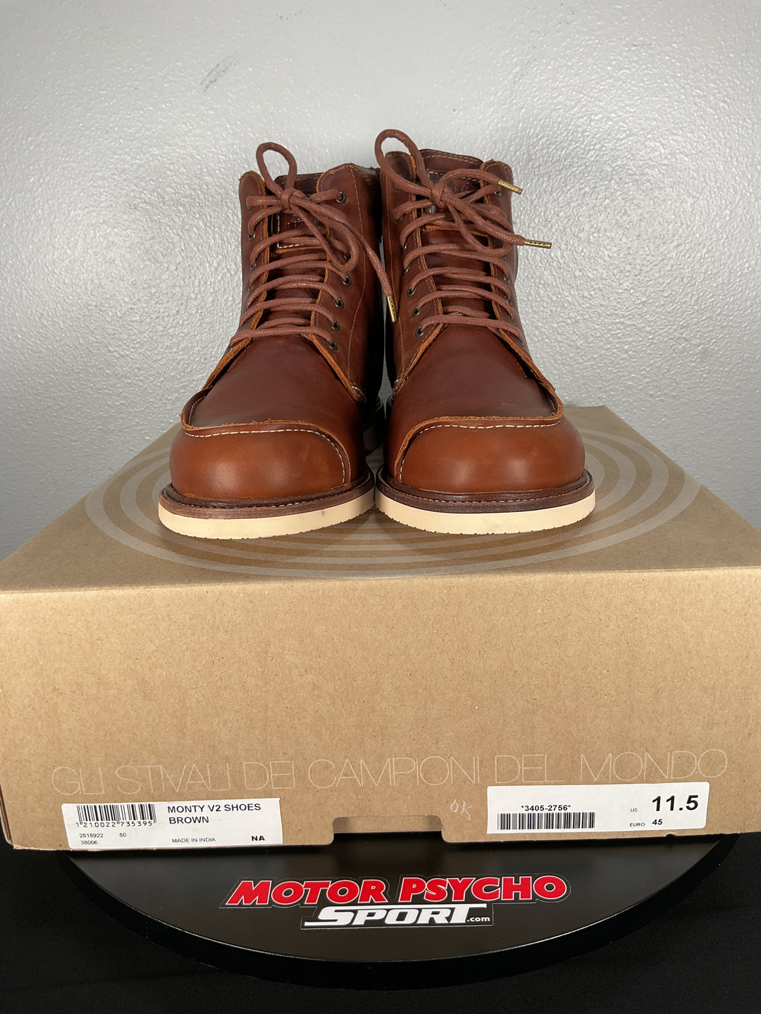 Alpinestars Oscar Monty V2 Shoes - Brown - Size 11.5 - Used Like New
