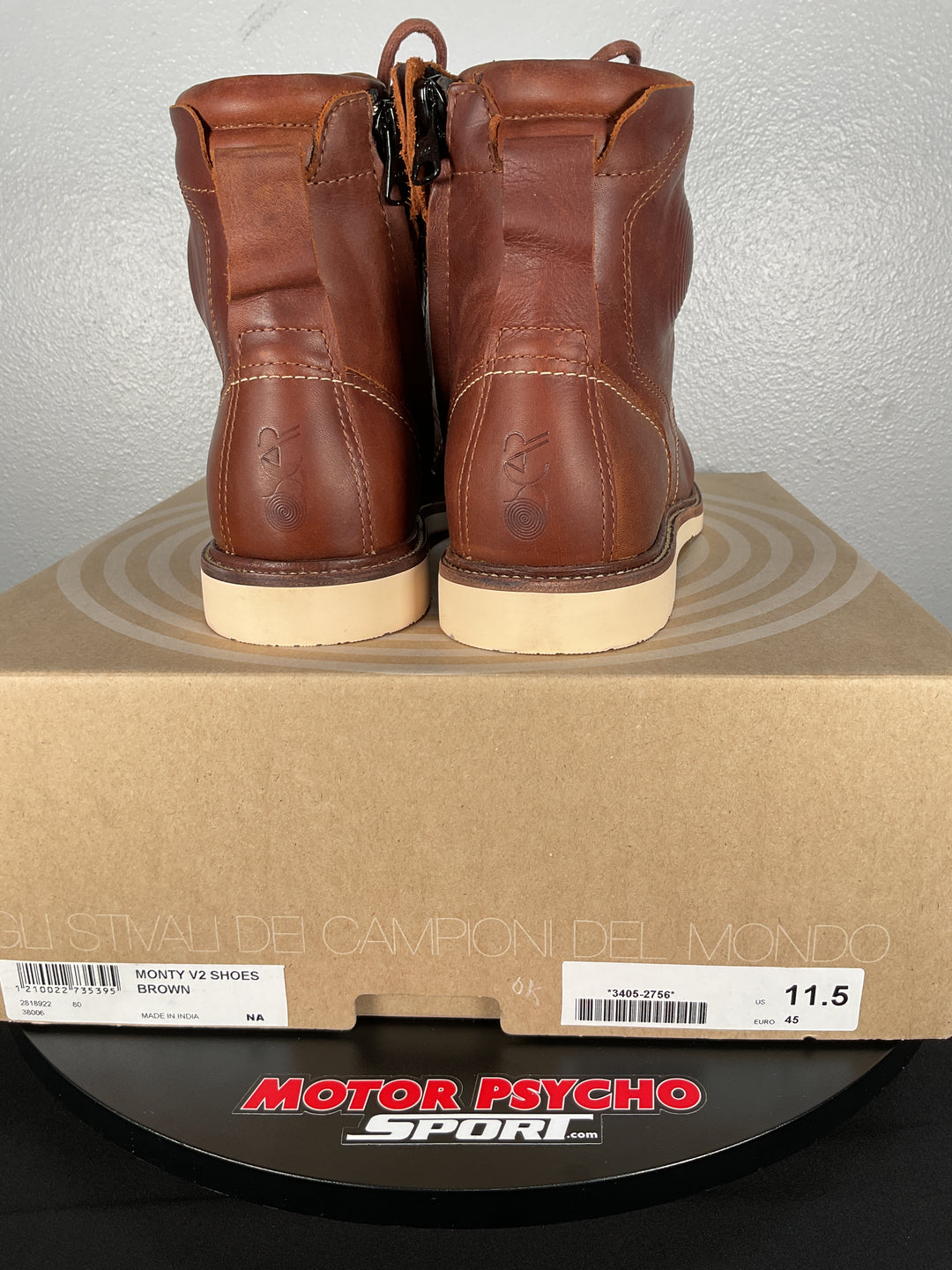 Alpinestars Oscar Monty V2 Shoes - Brown - Size 11.5 - Used Like New