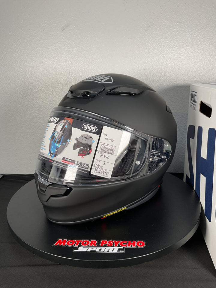 Shoei RF-1400 Helmet - Matte Black - Size Medium - Used Like New