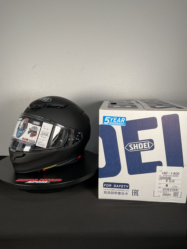 Shoei RF-1400 Helmet - Matte Black - Size Medium - Used Like New