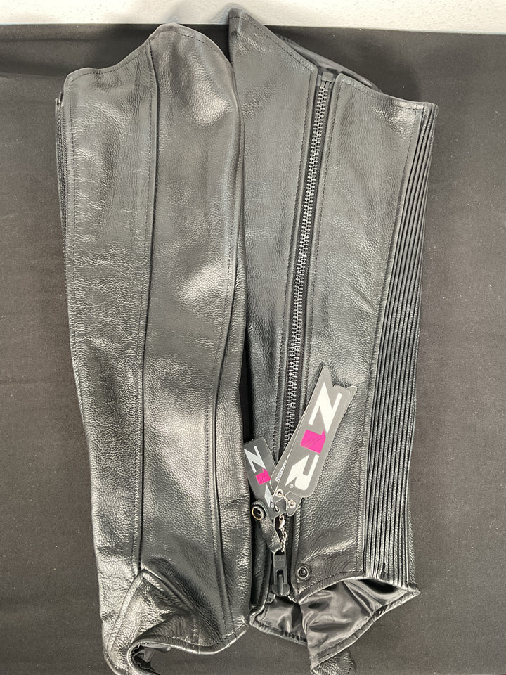Z1R Women's Half Chaps - Black- Large/Extra large - Used Like New