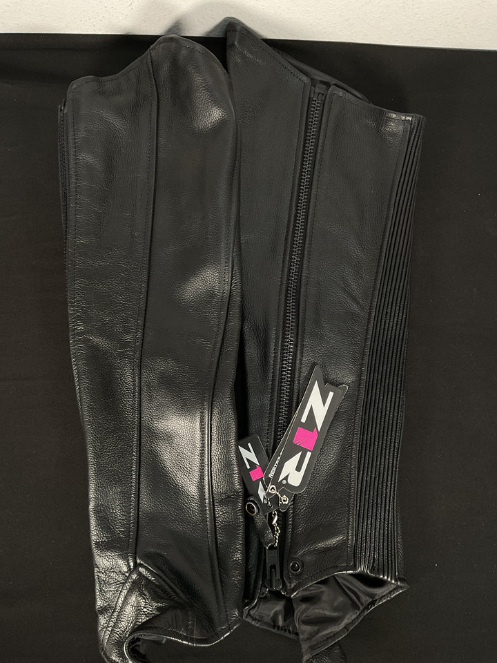 Z1R Women's Half Chaps - Black- Large/Extra large - Used Like New