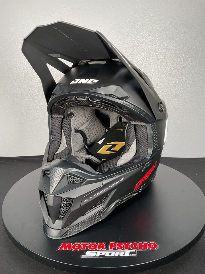 One Industries X-297 HELMET - FOCUS BLACK/WHITE - Size Large - OPEN BOX
