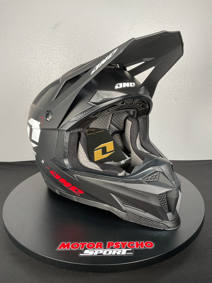 One Industries X-297 HELMET - FOCUS BLACK/WHITE - Size Large - OPEN BOX