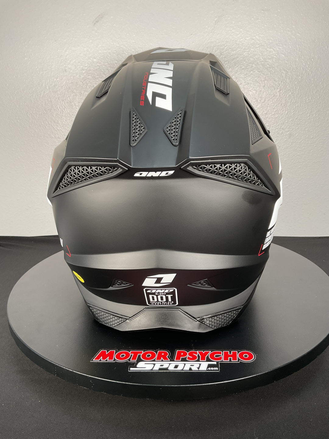 One Industries X-297 HELMET - FOCUS BLACK/WHITE - Size Large - OPEN BOX