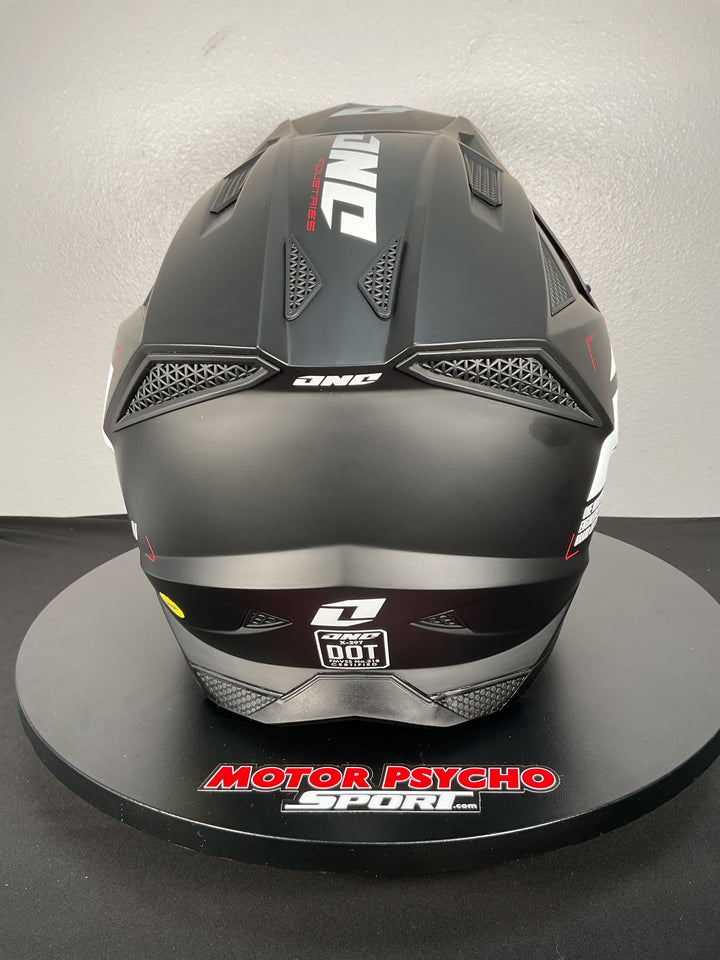 One Industries X-297 HELMET - FOCUS BLACK/WHITE - Size Large - OPEN BOX