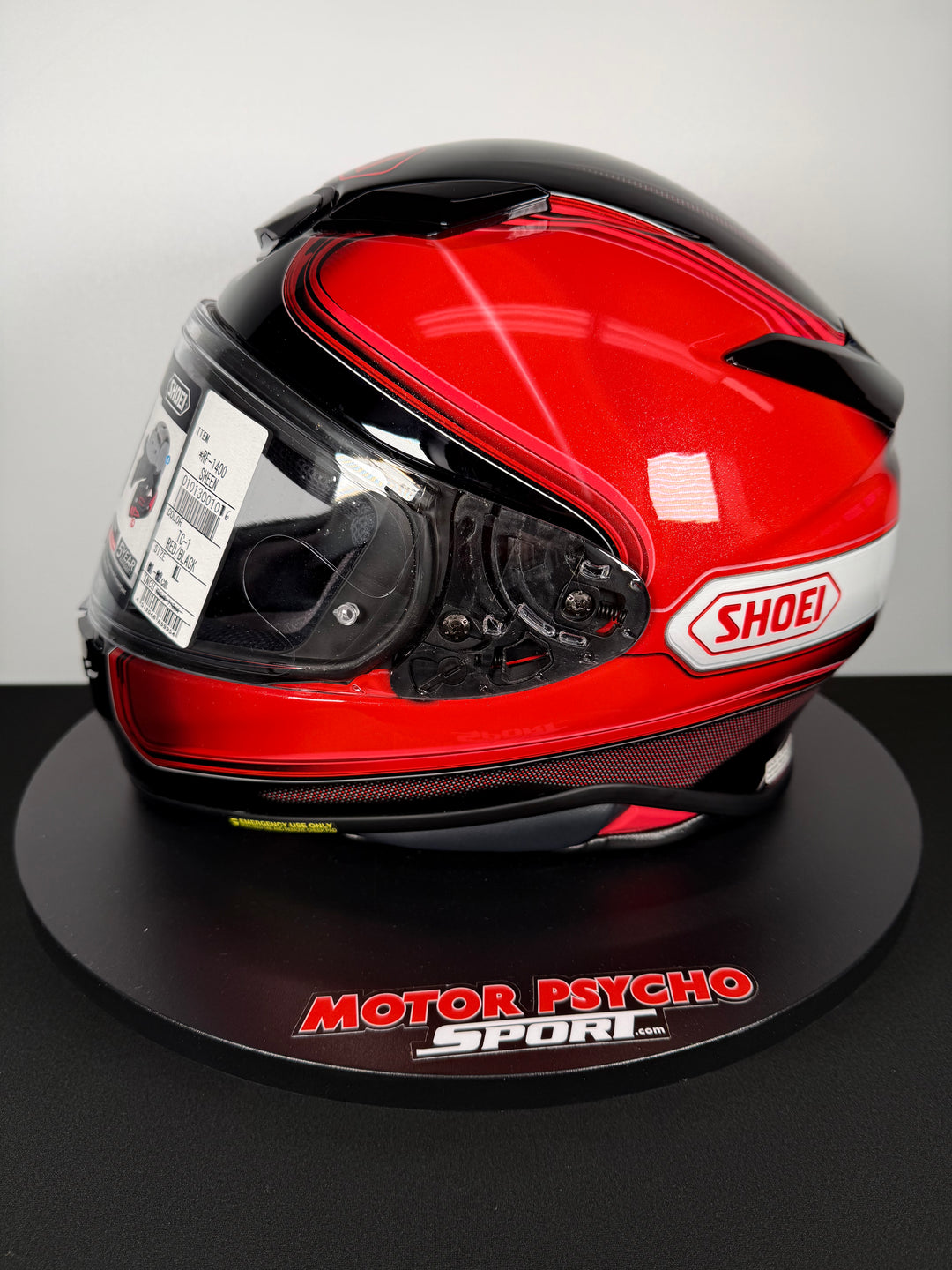 Shoei RF-1400 Sheen Helmet - TC-1 Red/Black - Size Large - USED / OPEN BOX