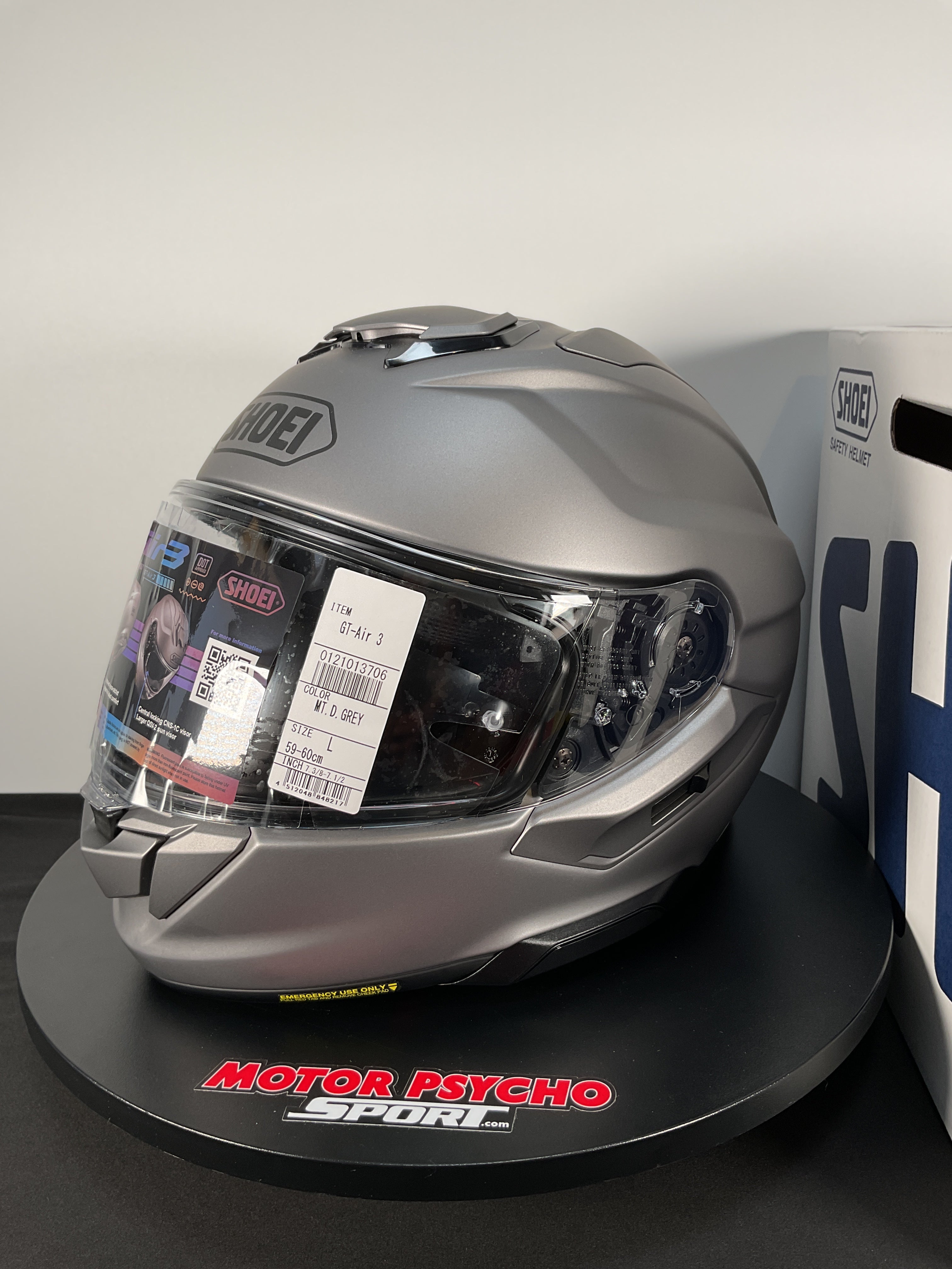 Shoei GT-Air 3 Helmet - Matte Deep Grey - Size Large - USED / OPEN