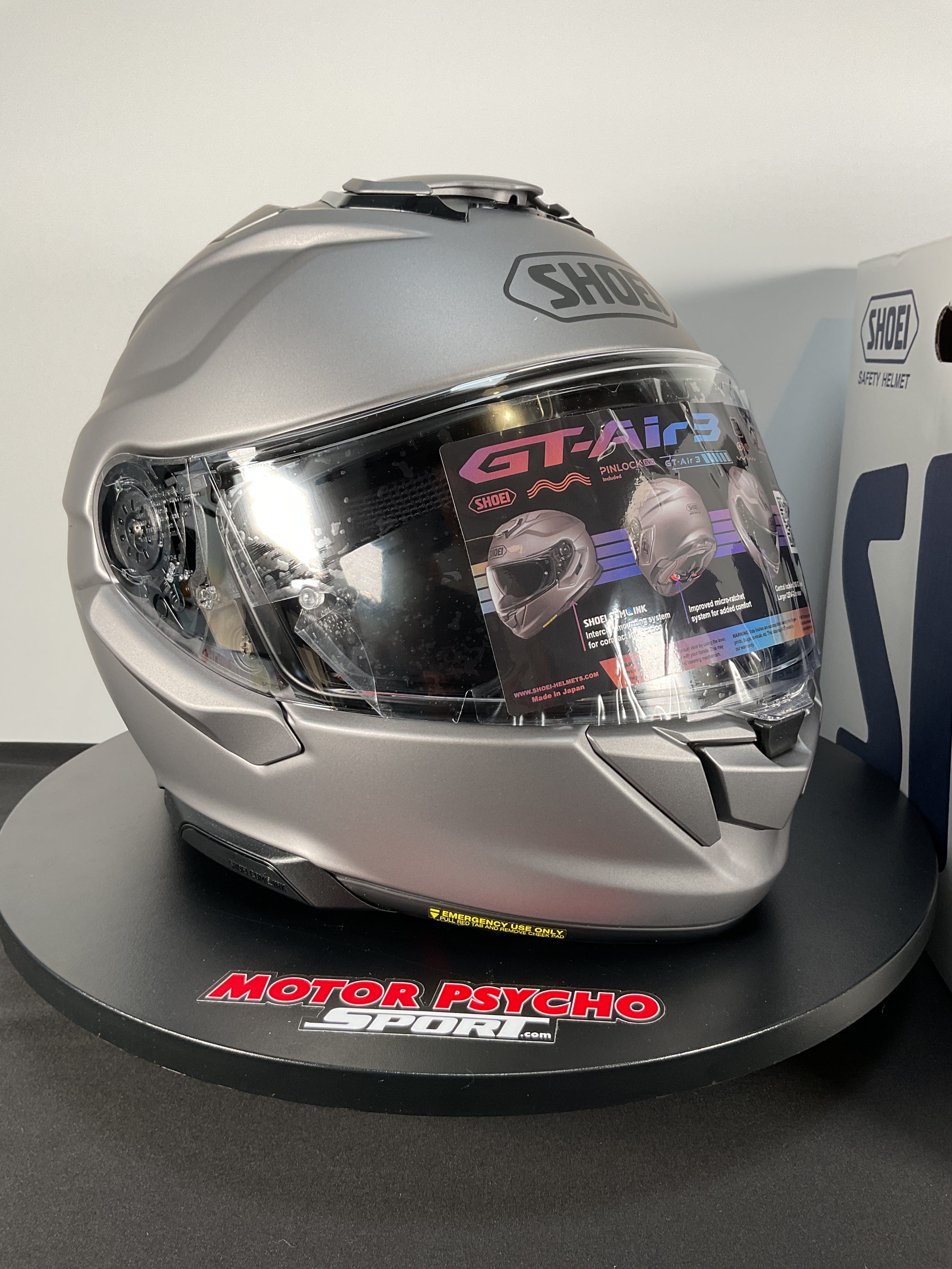 Shoei GT-Air 3 Helmet - Matte Deep Grey - Size Large - USED / OPEN