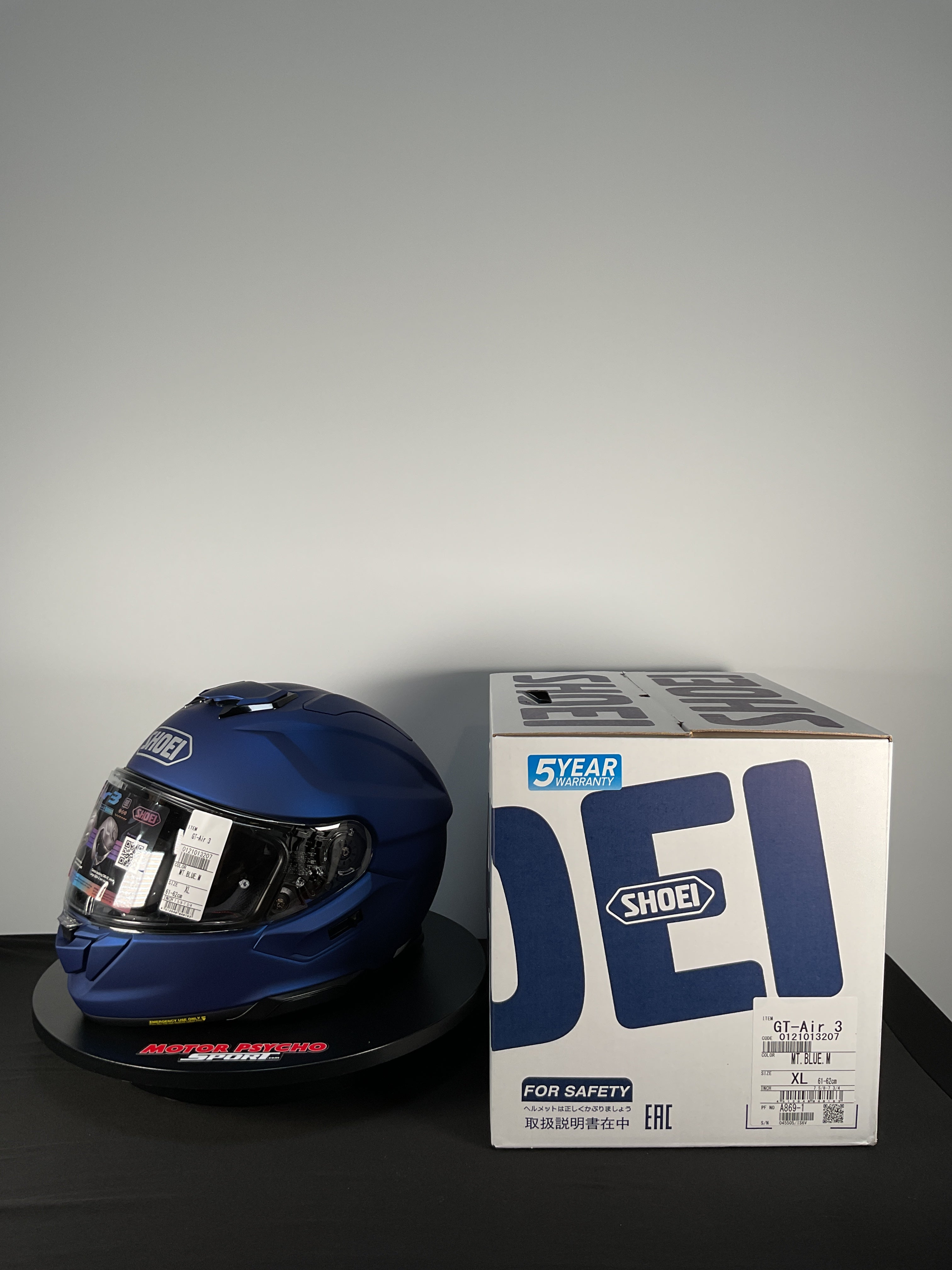 Shoei GT-Air 3 Helmet - Matte Blue - Size Extra Large - USED