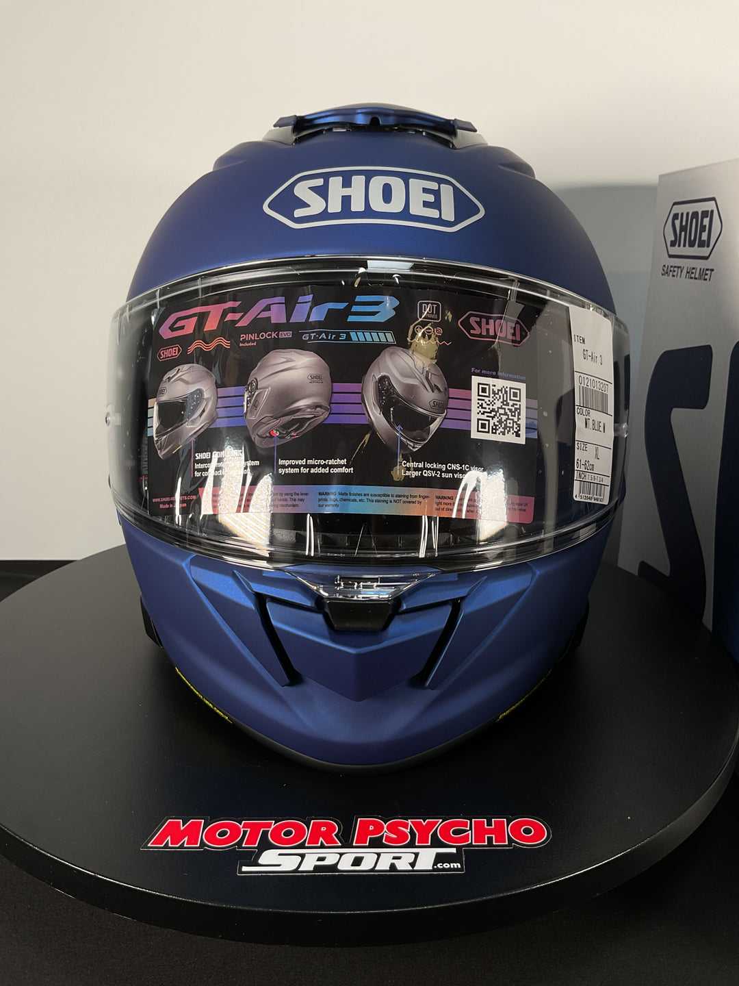 Shoei GT-Air 3 Helmet - Matte Blue - Size Extra Large Shoei GT-Air 3 Helmet - Matte Blue - Size Extra Large