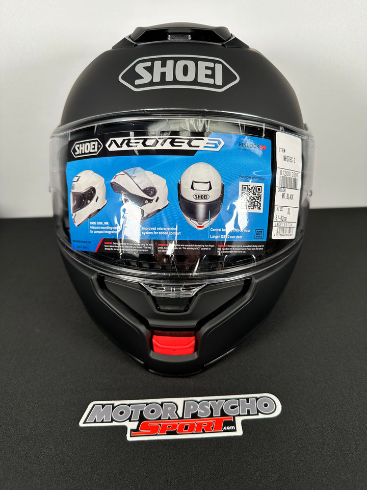 Shoei Neotec 3 Modular Helmet - Matte Black - Size XL - USED / OPEN BOX