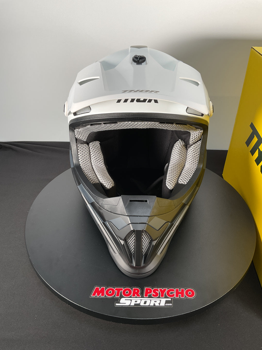 Thor Sector Birdrock Helmet - Matte Black/White - Size Medium - Used Like New