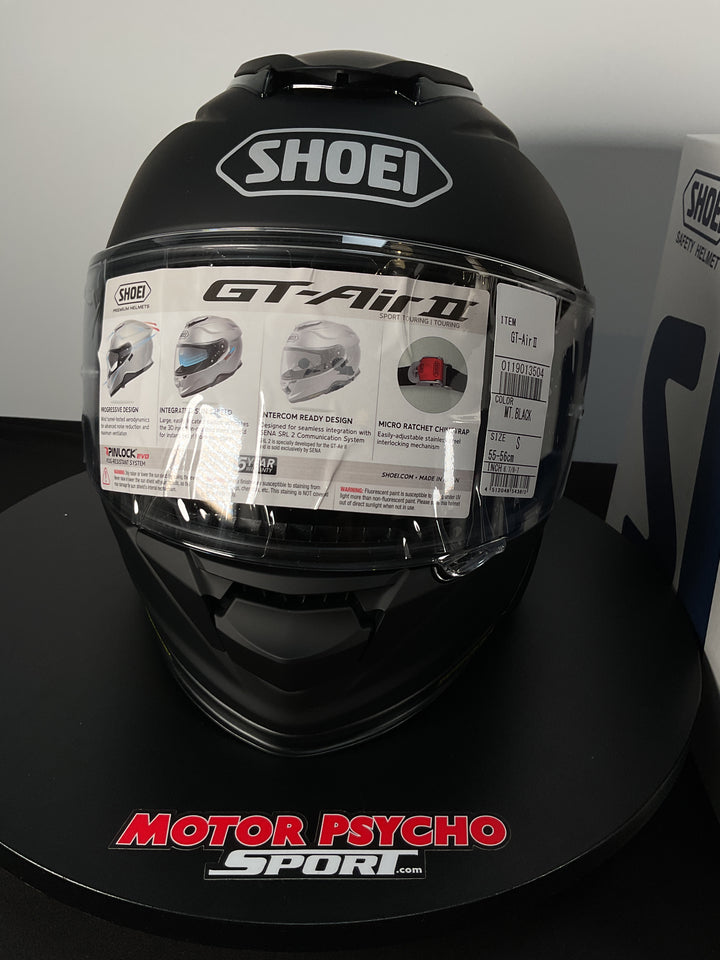 Shoei GT-Air II Helmet - Matte Black - Size Small - Used Like New