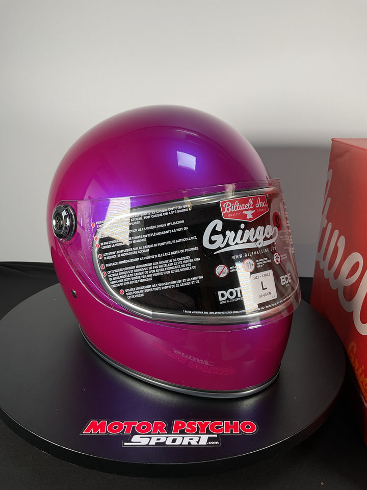 Biltwell Gringo SV ECE R22.06 Helmet - Metallic Grape - Size L - OPEN BOX