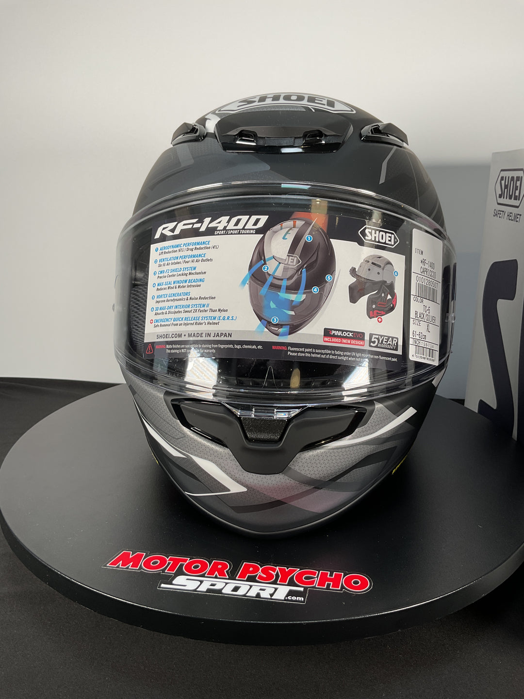 Shoei RF-1400 Capriccio Helmet - TC-5 - Size XL - Used Like New