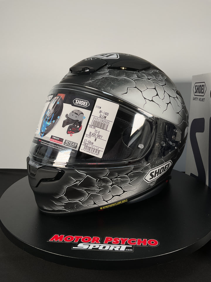Shoei RF-1400 Gleam Helmet - TC-5 - Size Medium - Used Like New
