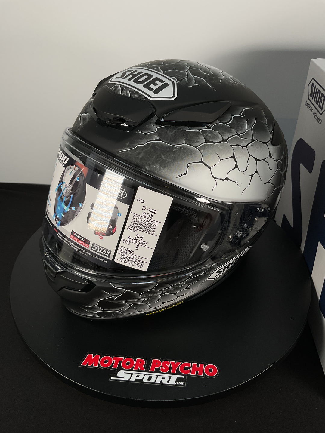 Shoei RF-1400 Gleam Helmet - TC-5 - Size Medium - Used Like New