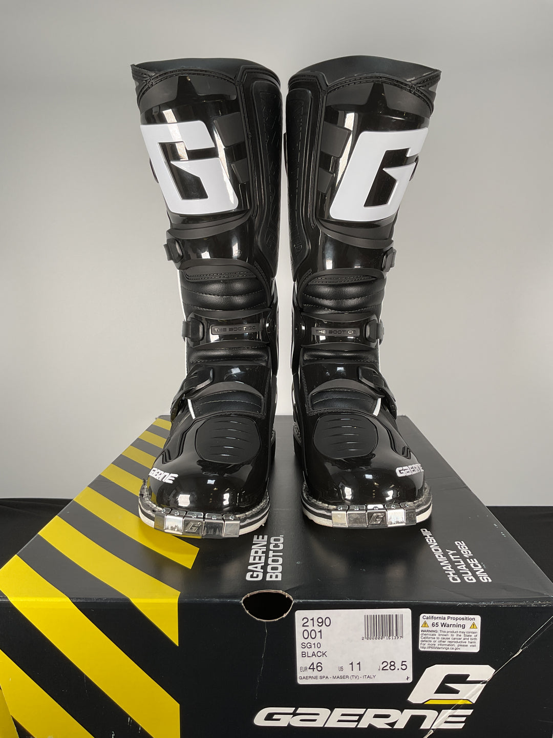 Gaerne SG-10 Boots - Black - Size 11 - Open Box