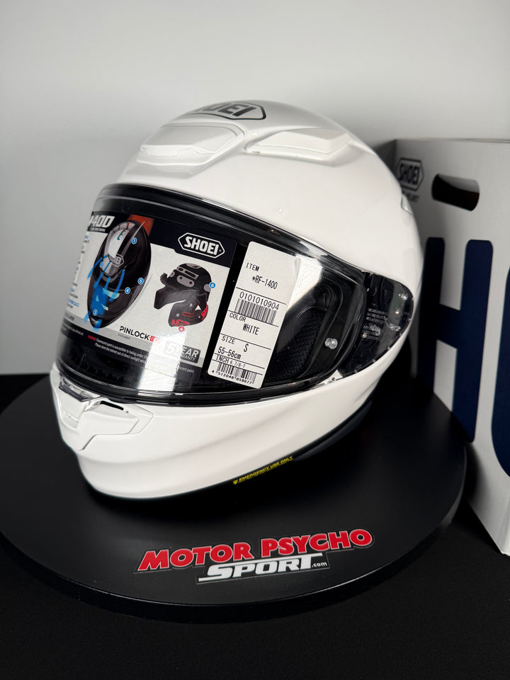 Shoei RF-1400 Helmet - White - Size Small - USED / OPEN BOX