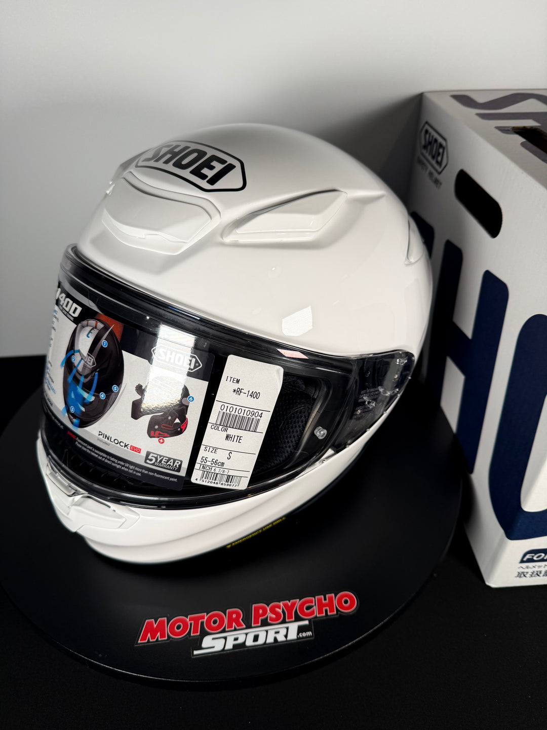 Shoei RF-1400 Helmet - White - Size Small - USED / OPEN BOX