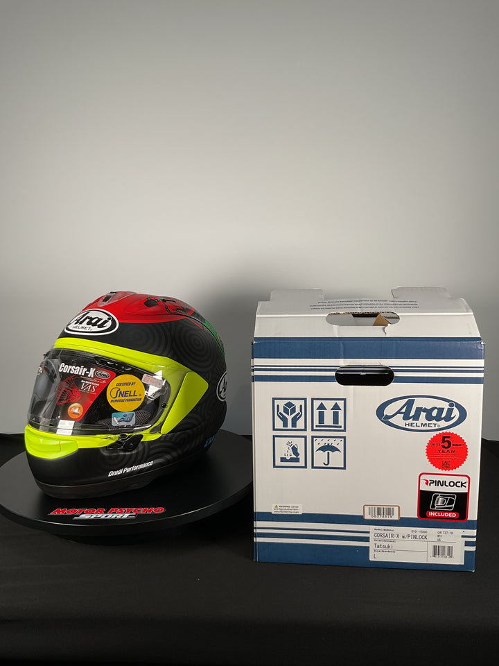 Arai Corsair X w/ pinlock - Tatsuki - Size L - Used Like New