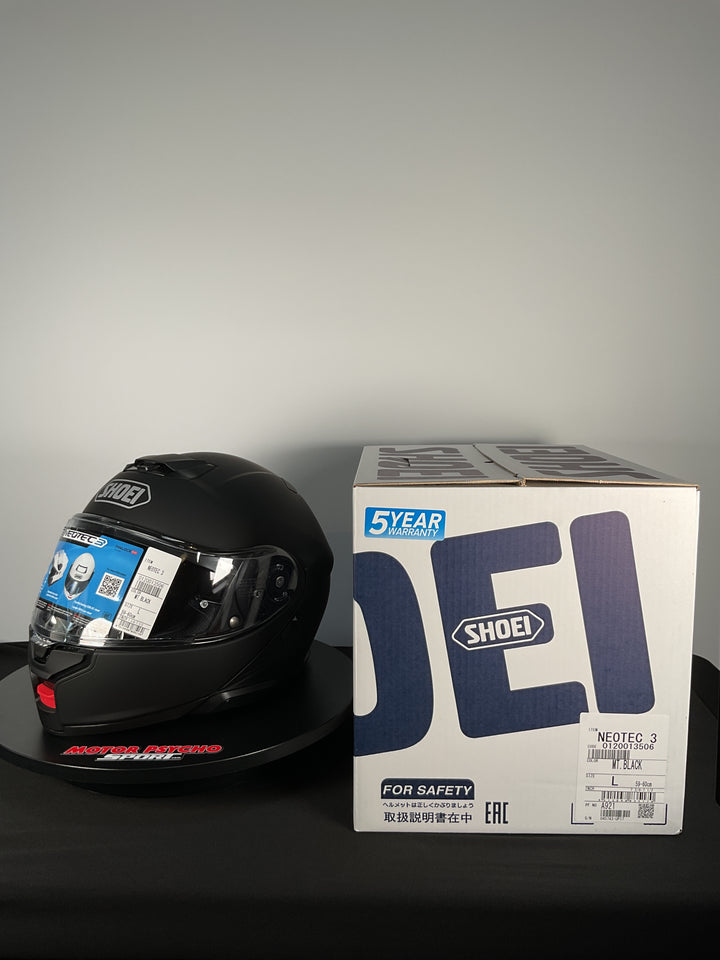 Shoei Neotec 3 Modular Helmet - Matte Black - Size Large - Used Like New