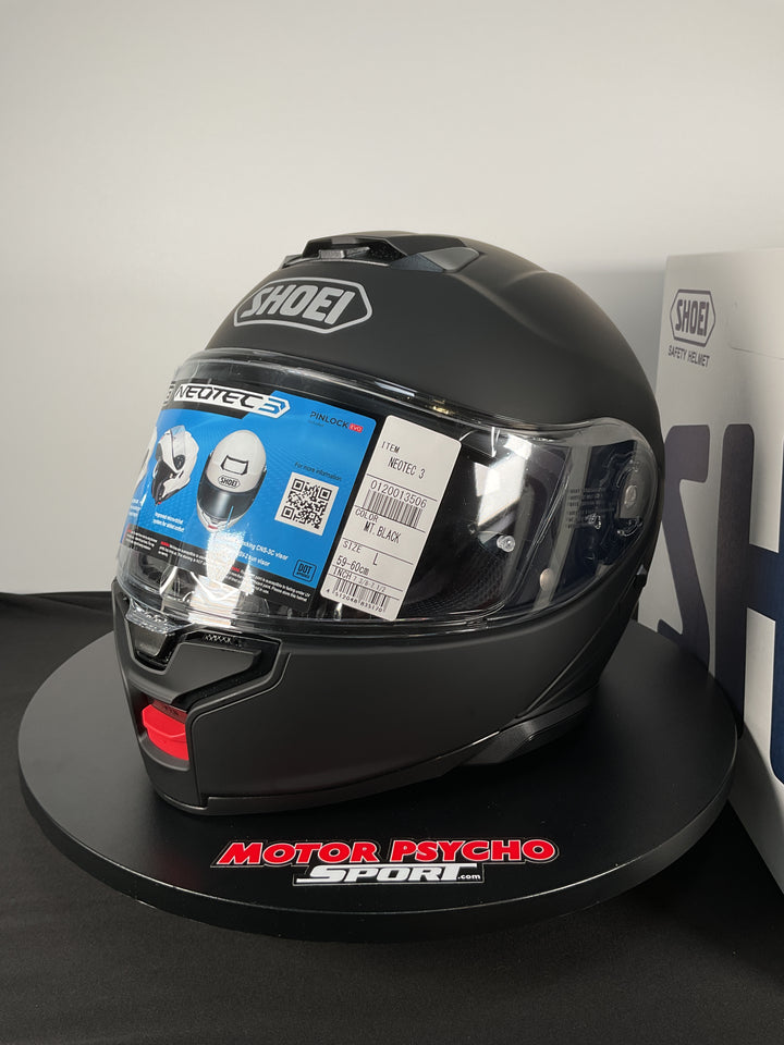 Shoei Neotec 3 Modular Helmet - Matte Black - Size Large - Used Like New