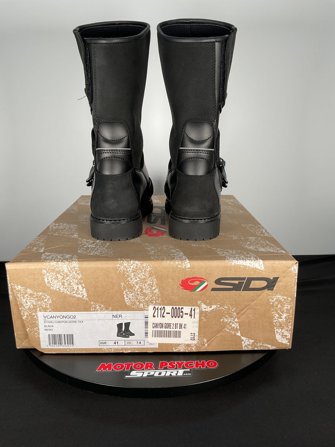 Sidi Canyon 2 Gore Touring Boots - Black/Black - Size 7.8 - Open Box