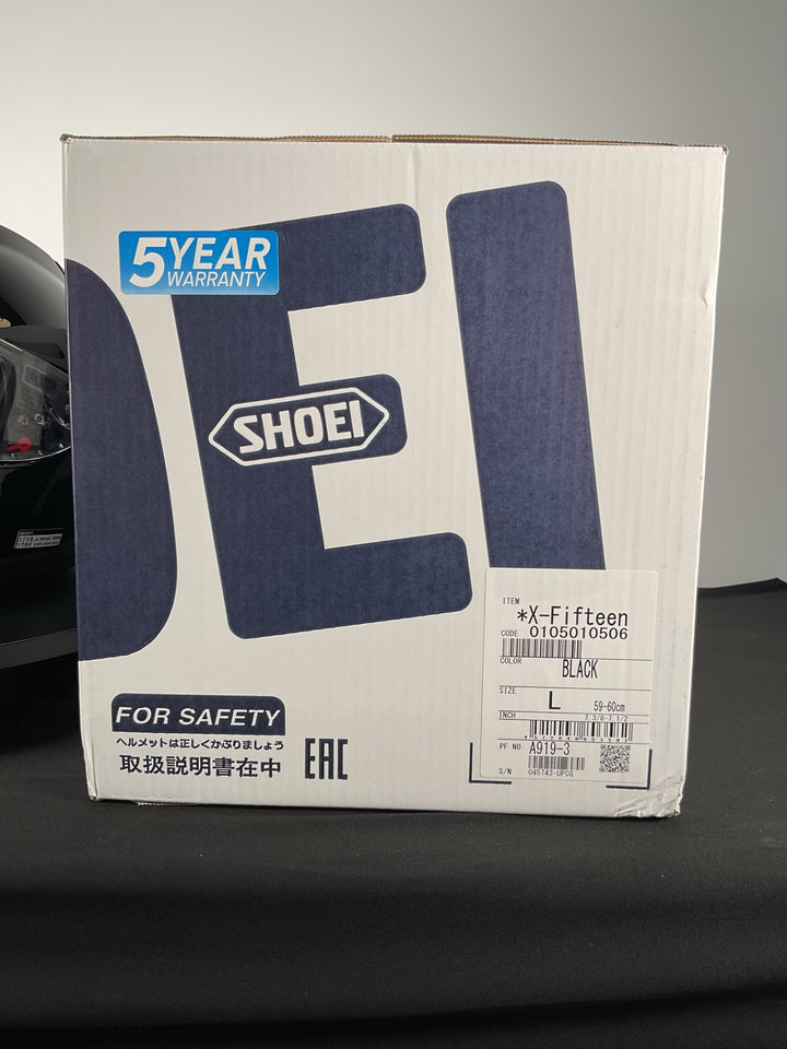 Shoei X-15 Helmet - Gloss Black - OPEN BOX - Size Large