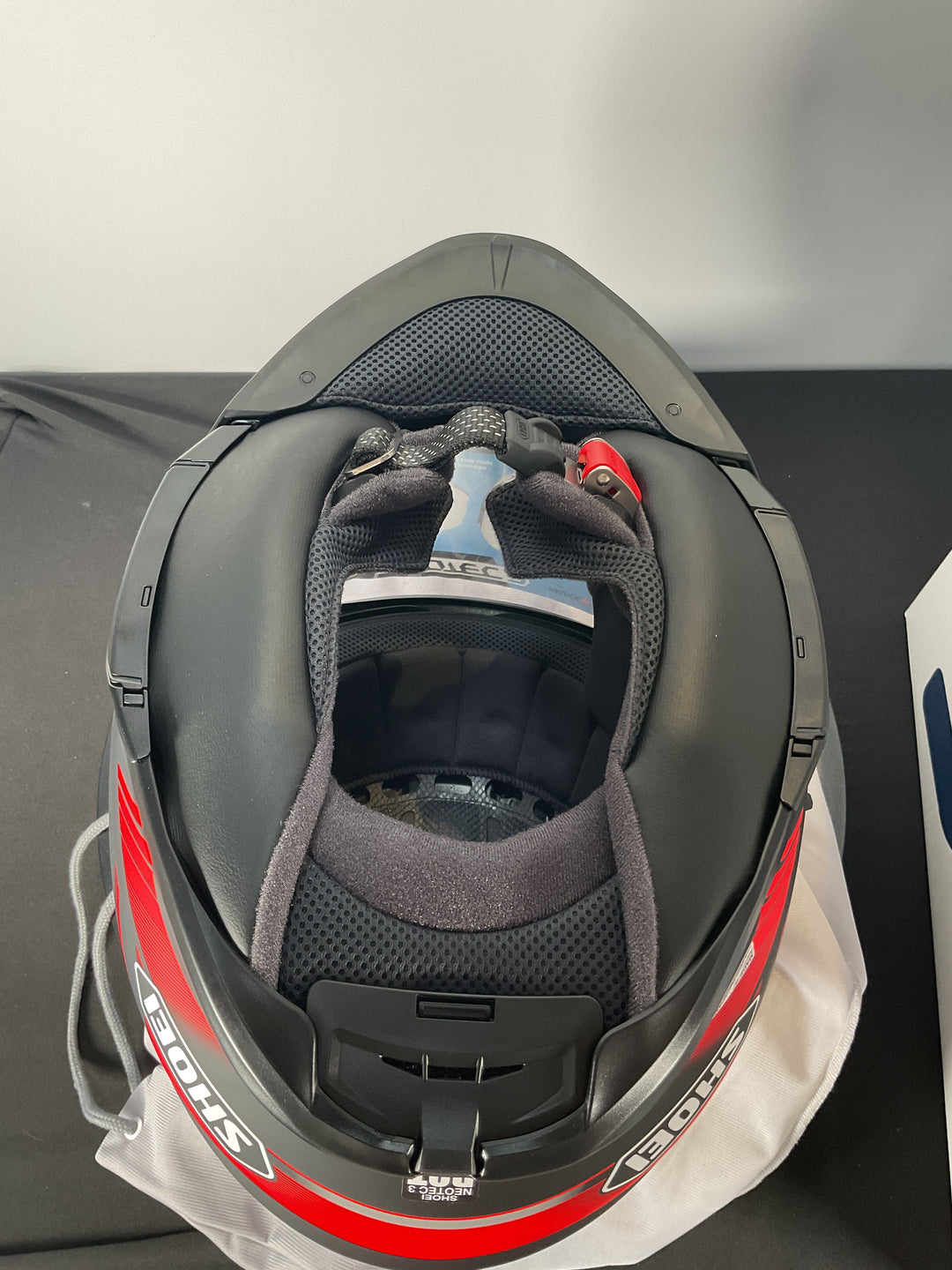 Shoei Neotec 3 Grasp Modular Helmet - TC-1 Black/Red - OPEN BOX - Size Large