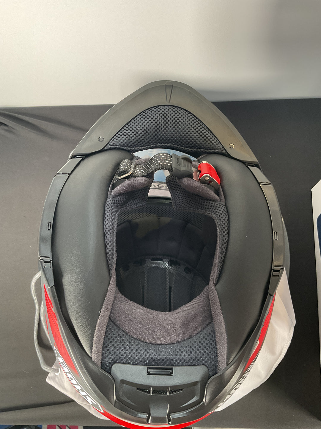 Shoei Neotec 3 Grasp Modular Helmet - TC-1 Black/Red - OPEN BOX - Size Large