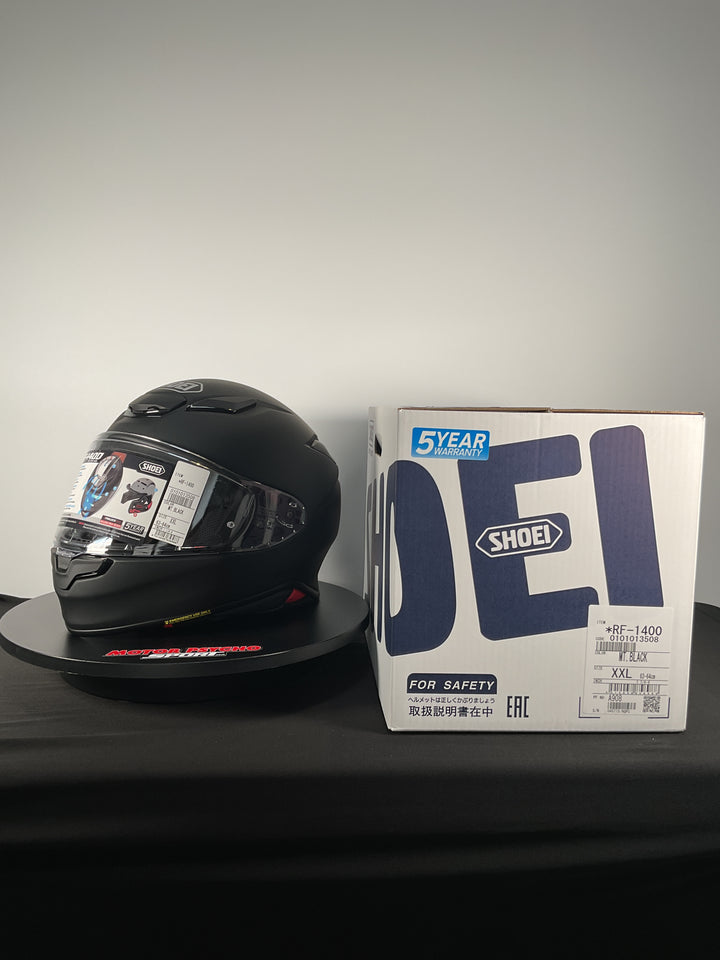 Shoei RF-1400 Helmet - Matte Black - OPEN BOX - Size XXL